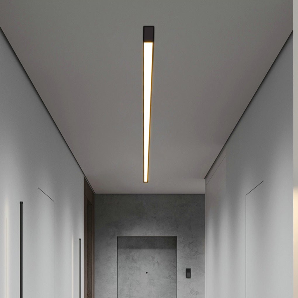 Modern LED Strip Ceiling Light with Remote Control & Stepless Dimming