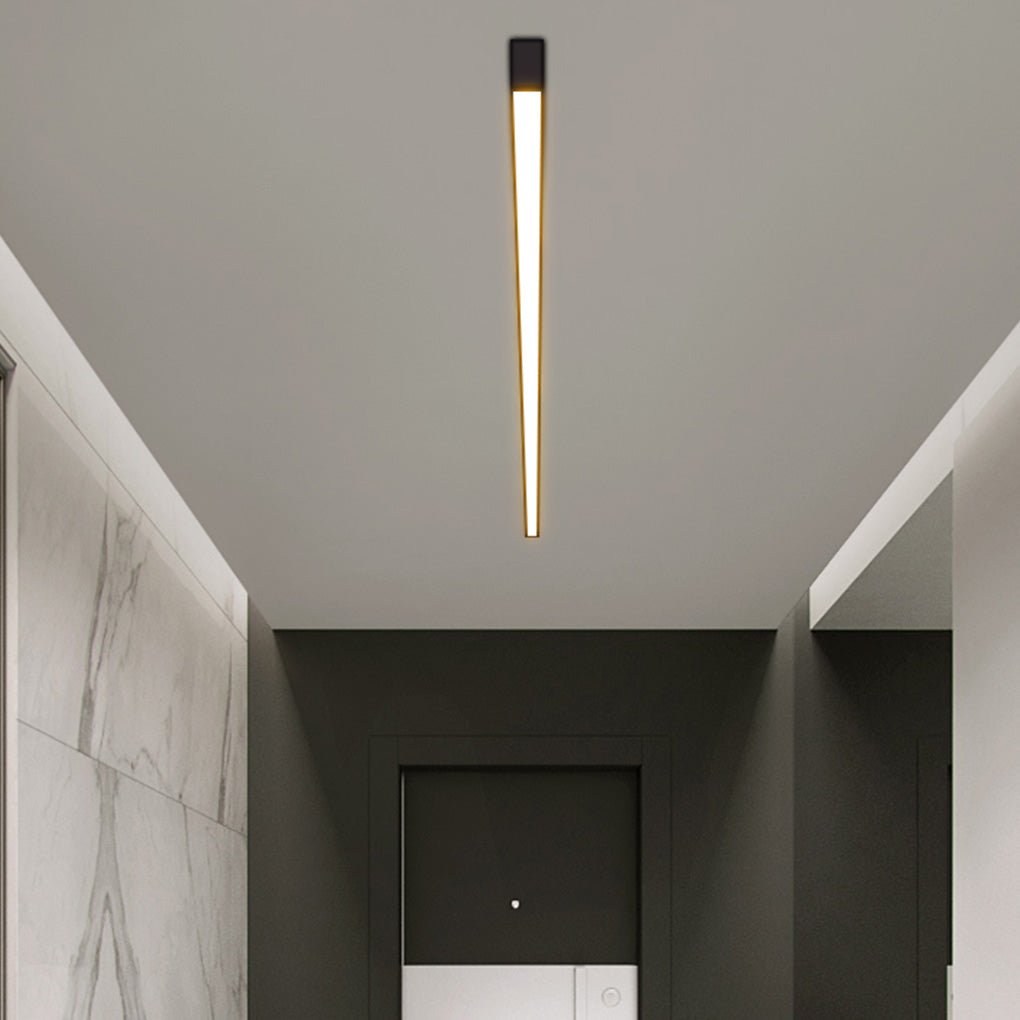 Minimalist LED Strip Ceiling Light with Remote Control & Dimming