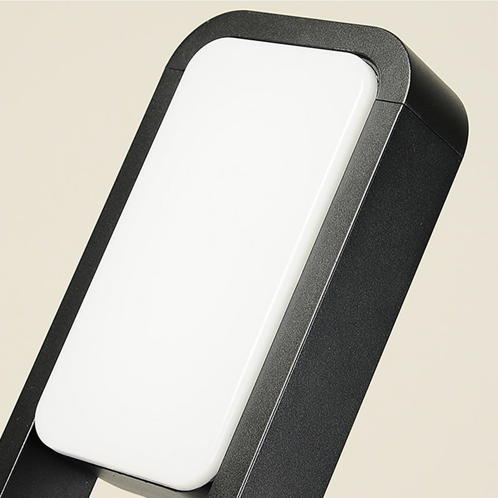 Modern Matte Black Dual-Light COB LED Path Light | Aluminum