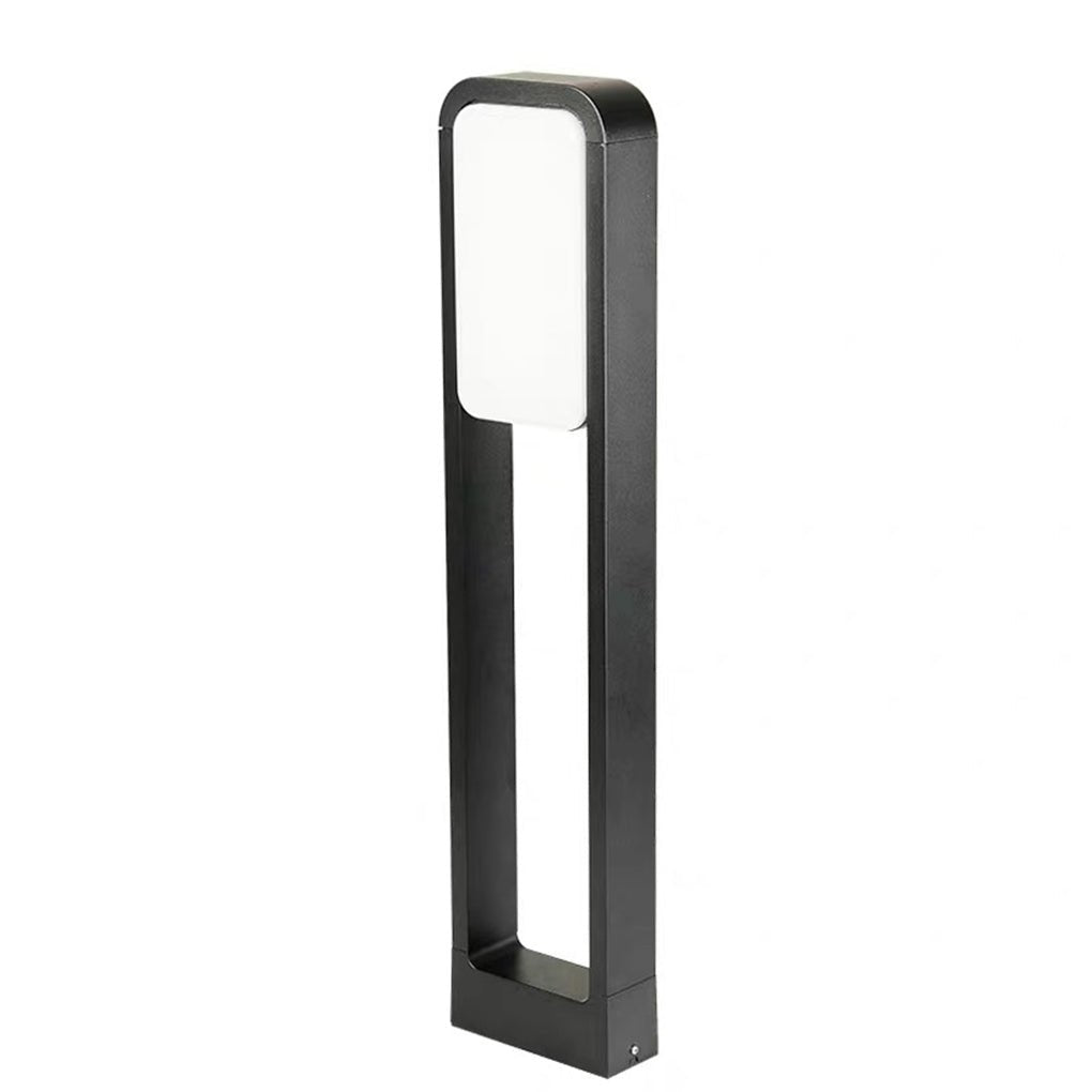 Modern Matte Black Dual-Light COB LED Path Light | Aluminum