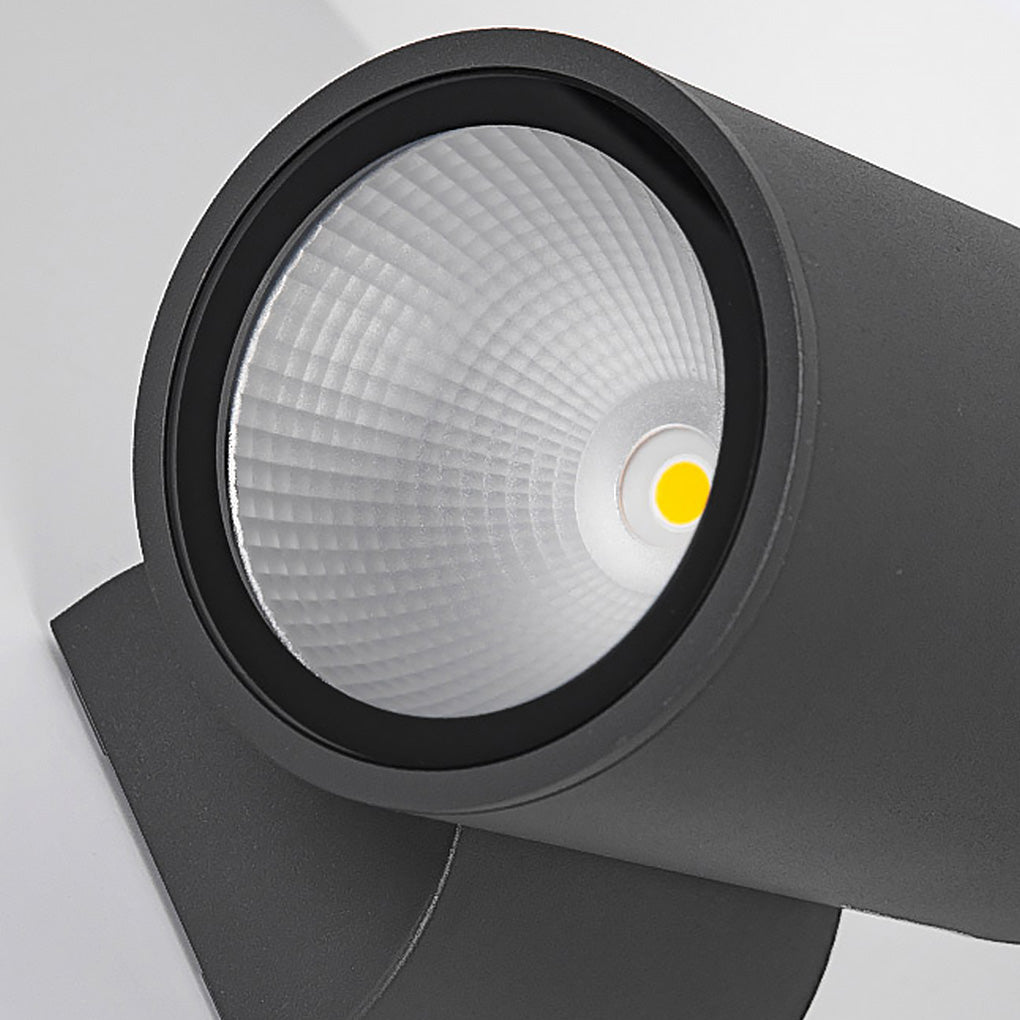 Modern Bi-Directional LED Outdoor Wall Light – Aluminum & Glass