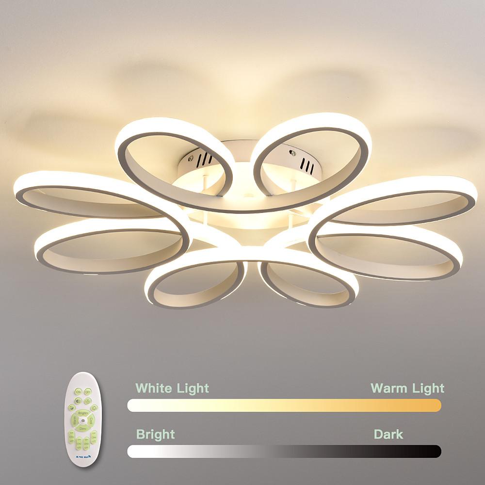 Flower Shaped Dimmable LED Ceiling Light Modern Flush Mount
