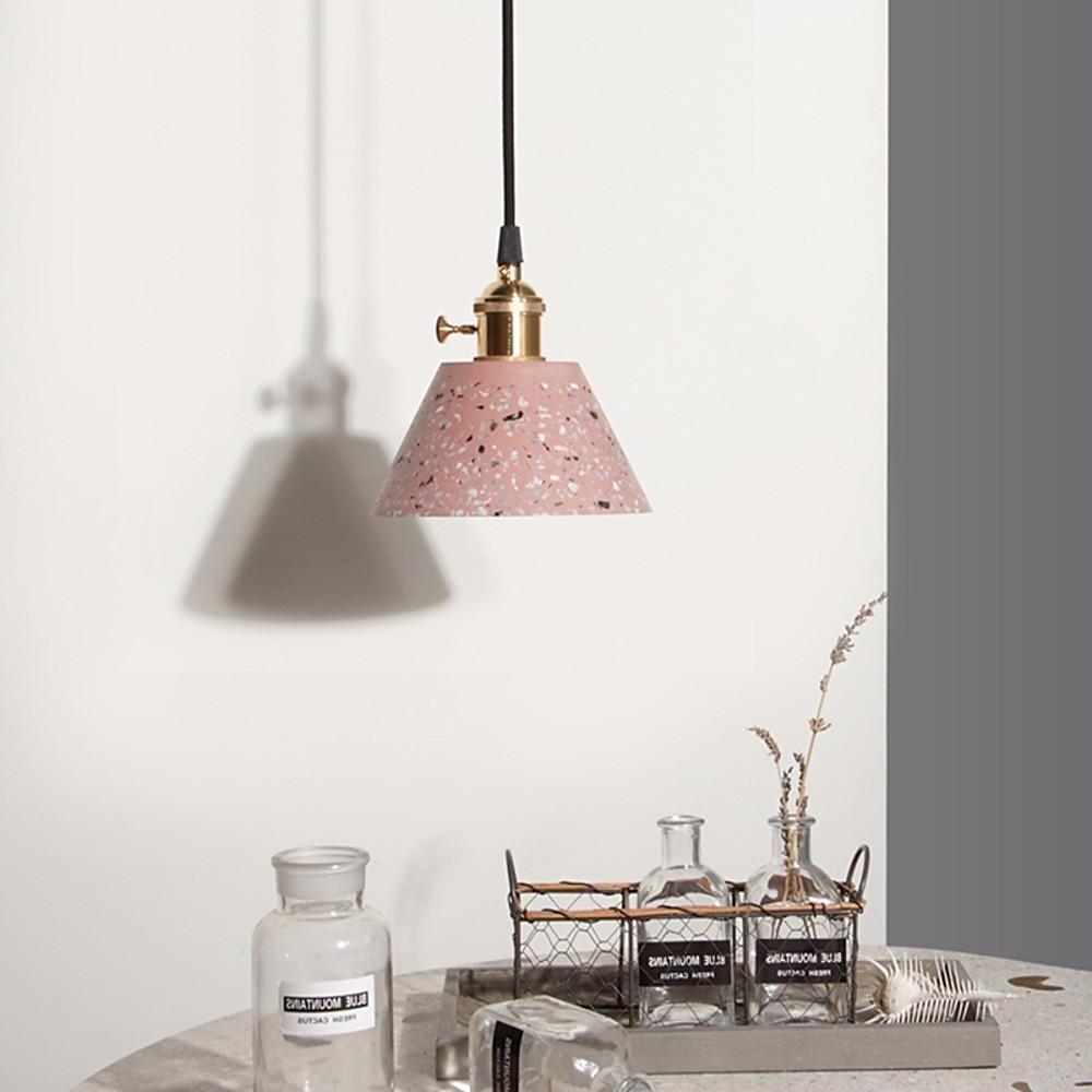 Cone Ceramic Pendant Light Modern Minimalist Ceiling Lamp