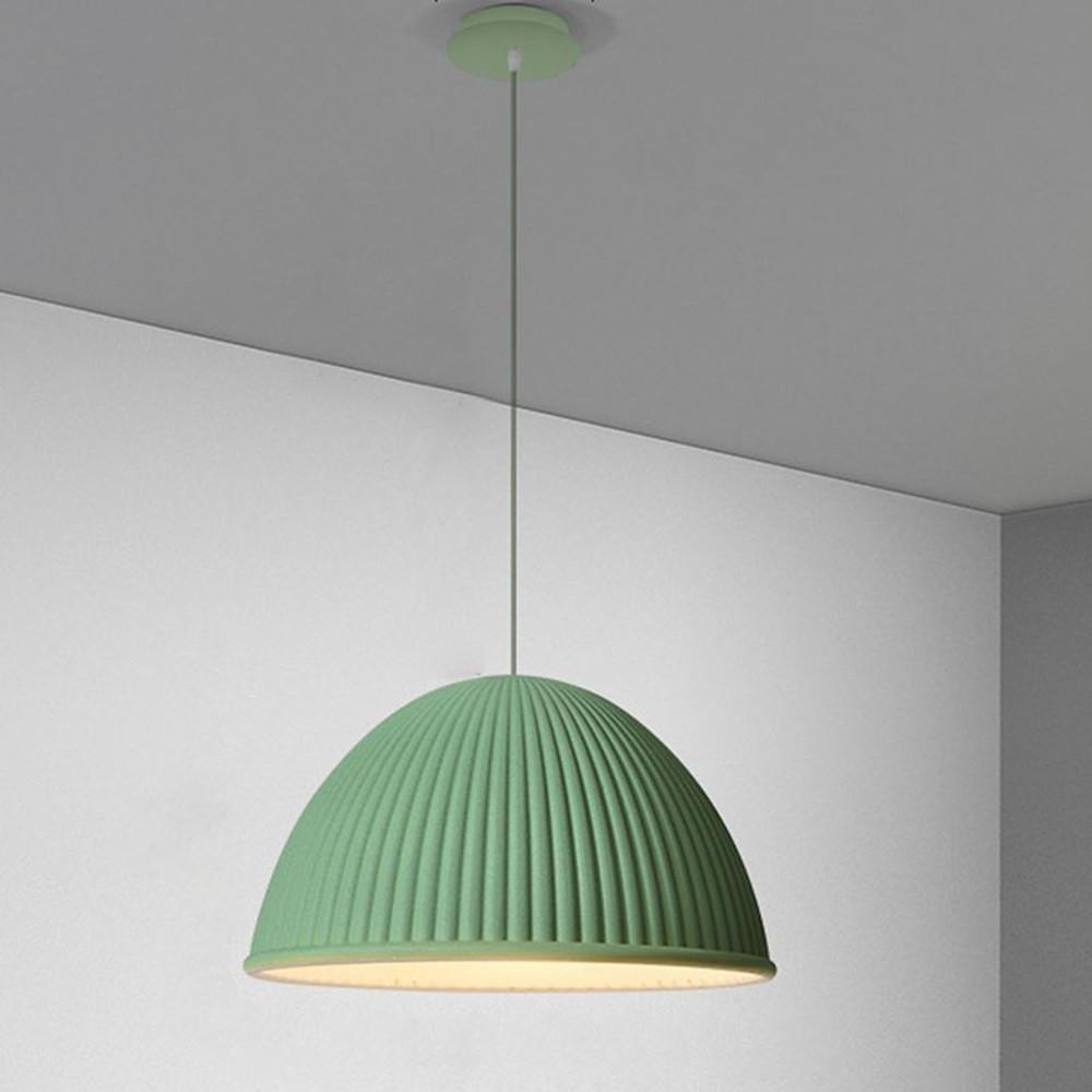Industrial Pendant Light with Cement Shade & Metal Accent