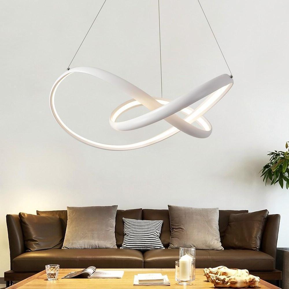 Abstract Wave Modern LED Pendant Light - Dimmable Dining Room