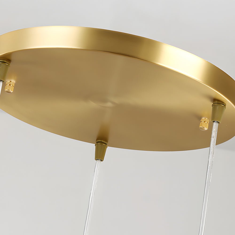 Modern Glass Globe Pendant Light in Gold Finish – 1 or 3 Lights