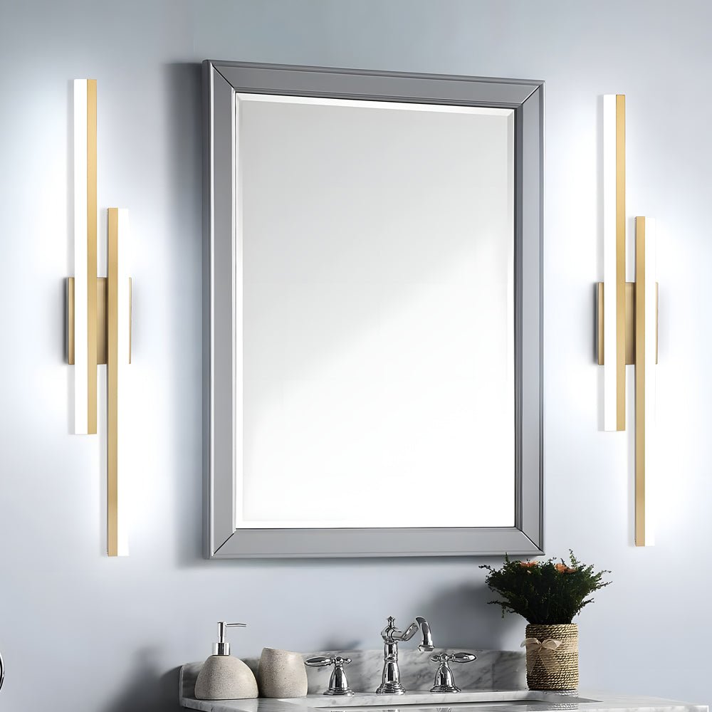 Modern 2-Light Linear LED Wall Sconce with 3-Step Dimming