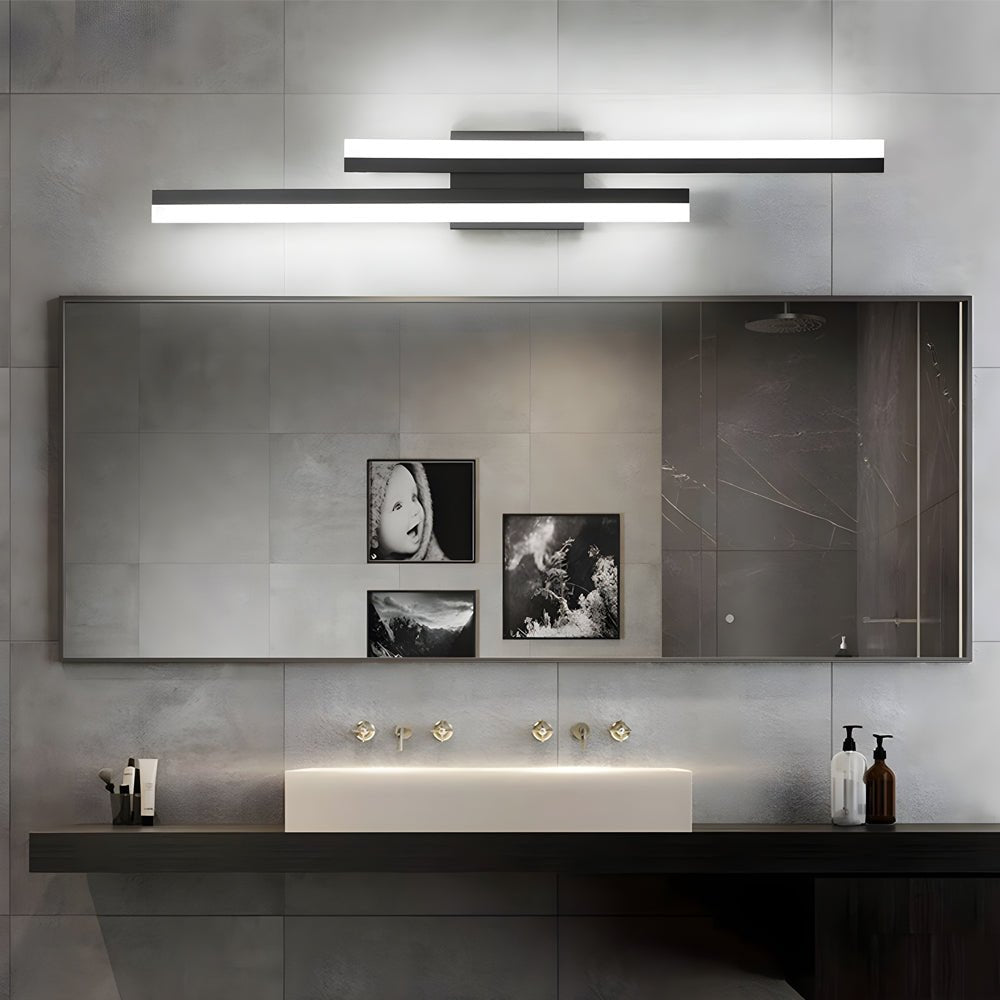 Modern 2-Light Linear LED Wall Sconce with 3-Step Dimming