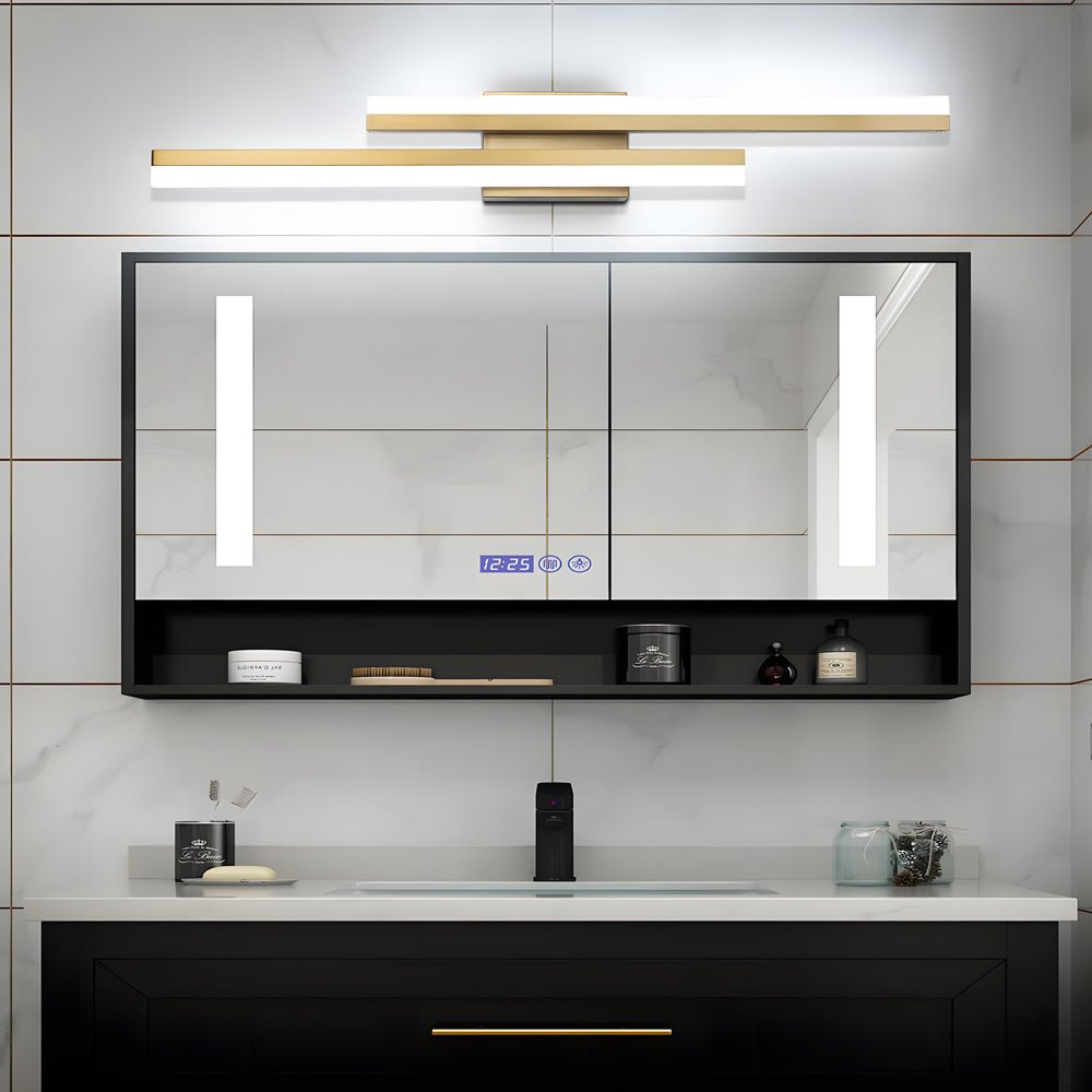 Modern 2-Light Linear LED Wall Sconce with 3-Step Dimming