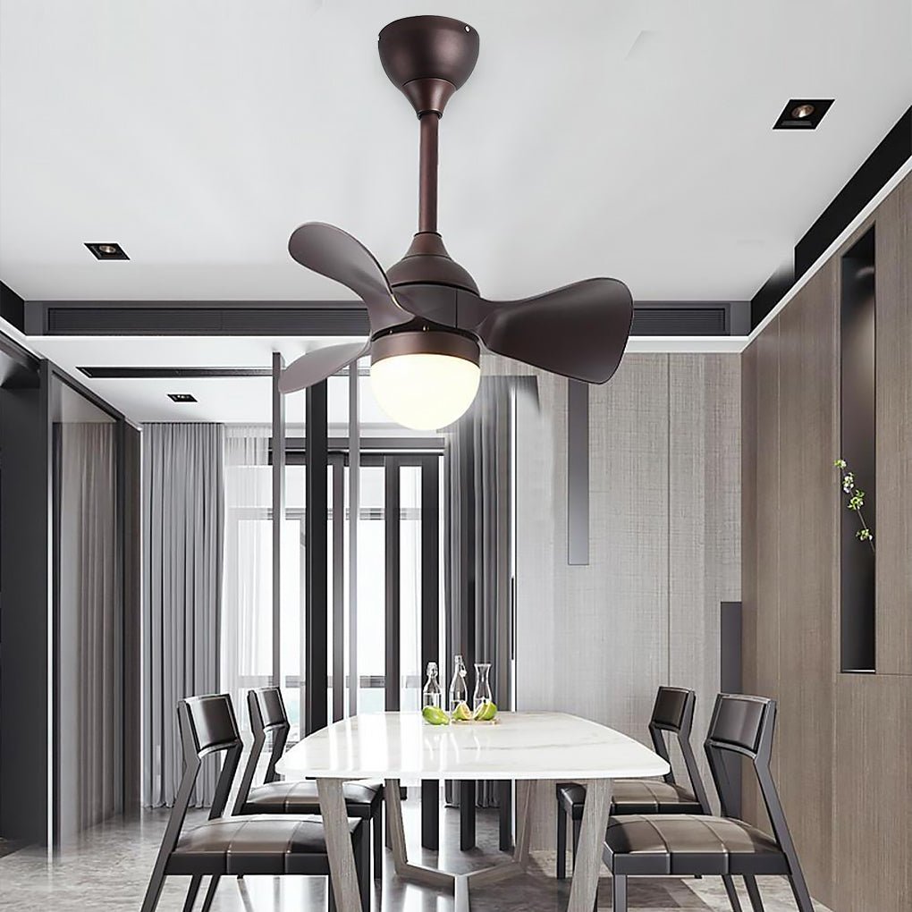 Dimmable Nordic LED Ceiling Fan Light with Remote Control