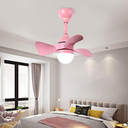 Dimmable Nordic LED Ceiling Fan Light with Remote Control
