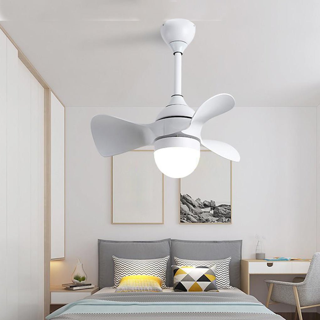 Dimmable Nordic LED Ceiling Fan Light with Remote Control