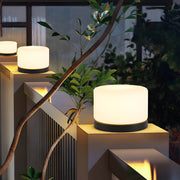 Modern Cylindrical LED Dimmable Post Lamp for Outdoor Pillar Tops