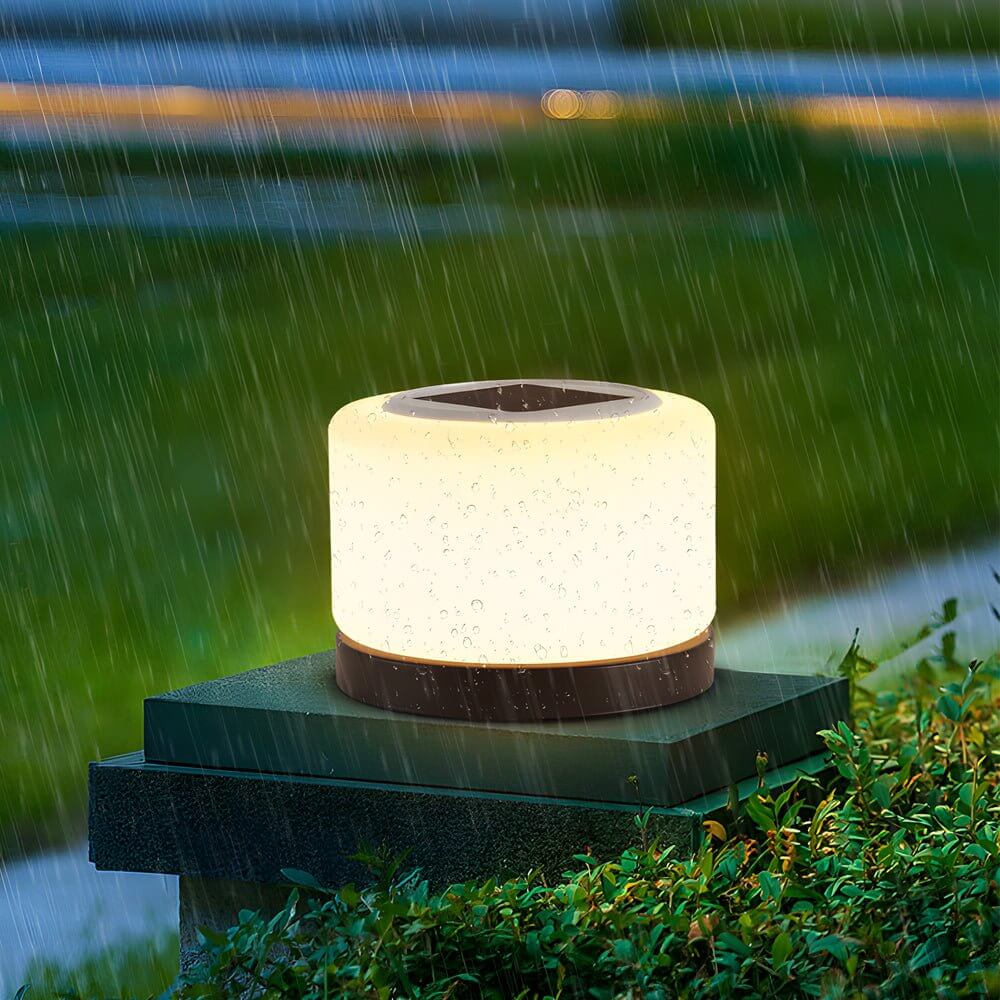 Modern Cylindrical LED Dimmable Post Lamp for Outdoor Pillar Tops