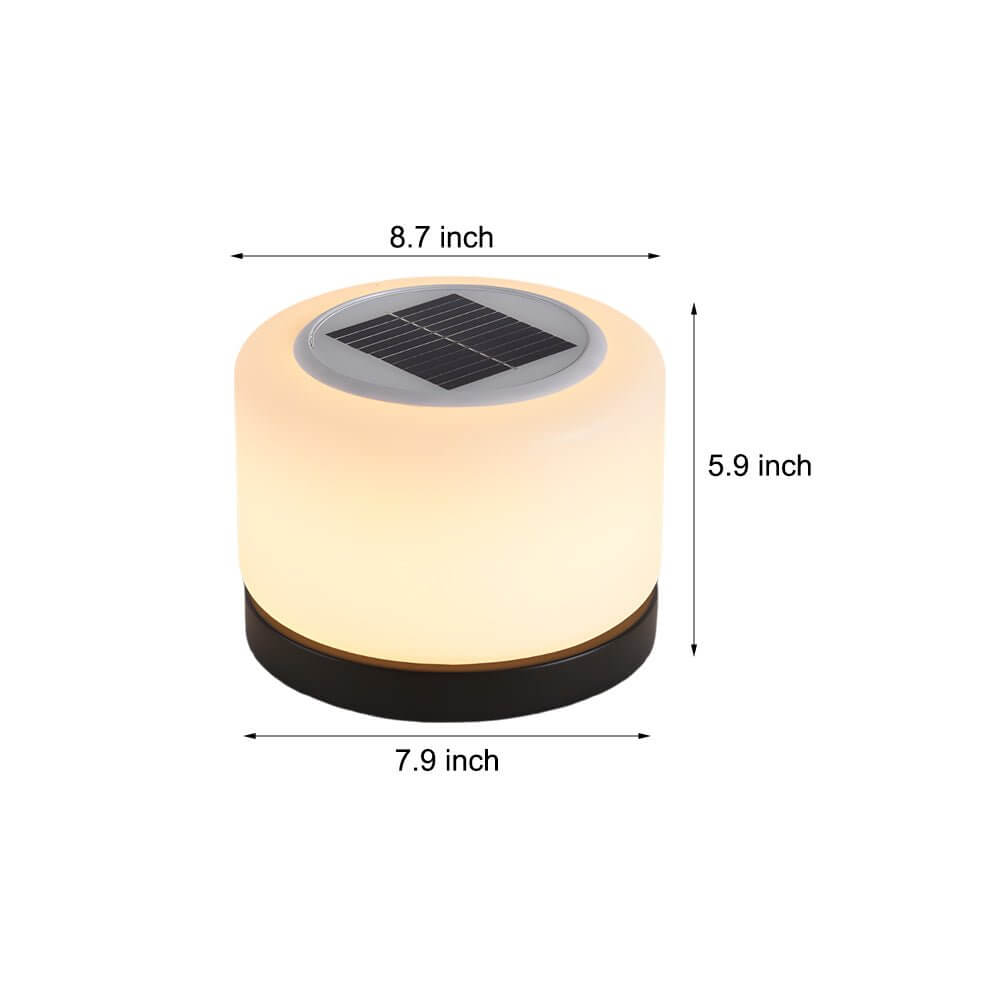 Modern Cylindrical LED Dimmable Post Lamp for Outdoor Pillar Tops