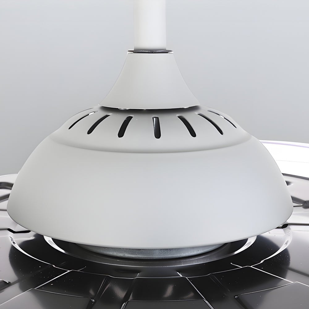 Modern Retractable Ceiling Fan with Dimmable LED Light & Remote