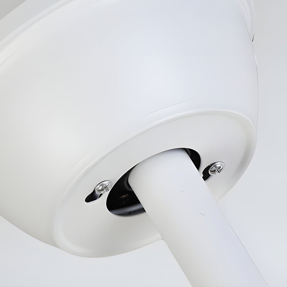 Modern Retractable Ceiling Fan with Dimmable LED Light & Remote