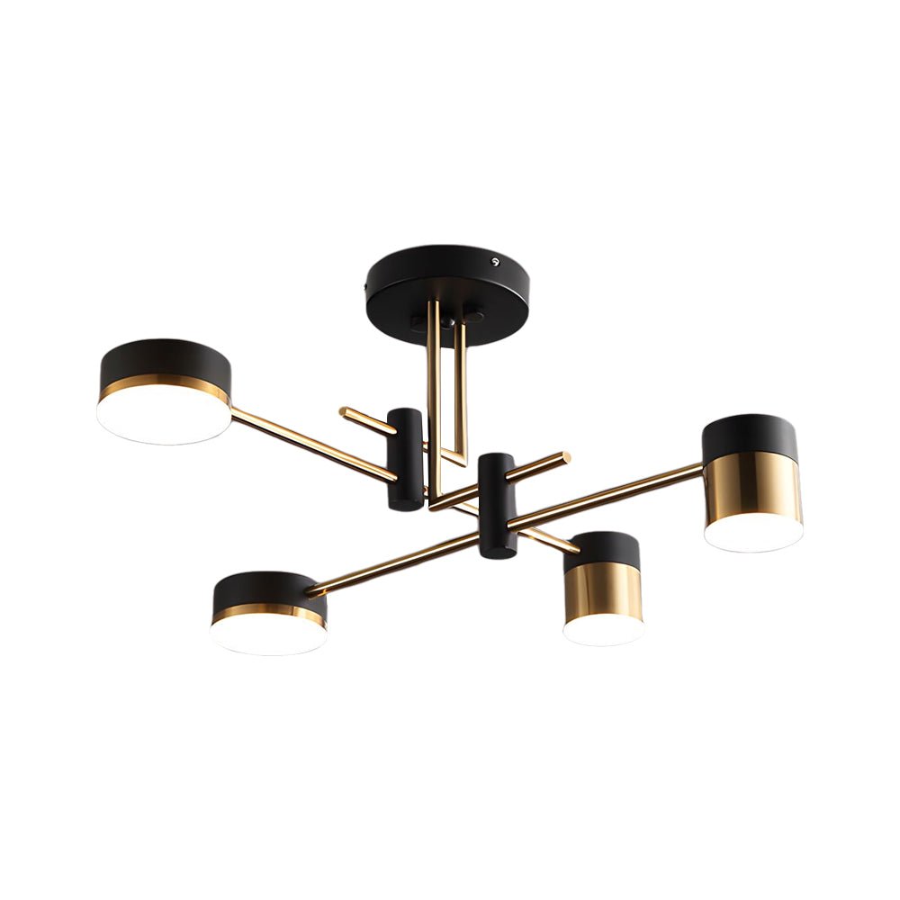 Modern Sputnik Chandelier with Acrylic Shades – 4/6/8 Light LED