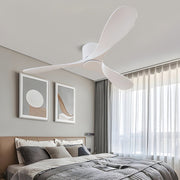 Modern 52-Inch 3-Blade Flush Mount Ceiling Fan - White
