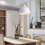 Modern Adjustable Resin Bowl Pendant Light | Gray White Orange