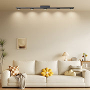 Modern Black Aluminum Wall-Washing LED Ceiling Light - 3/4/5 Light