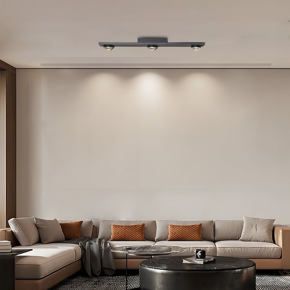 Modern Black Aluminum Wall-Washing LED Ceiling Light - 3/4/5 Light