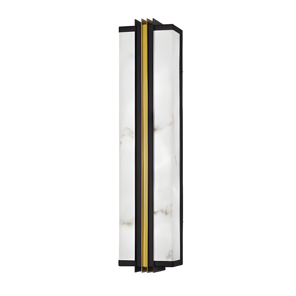 Modern LED Outdoor Wall Light with Marble Resin Shade