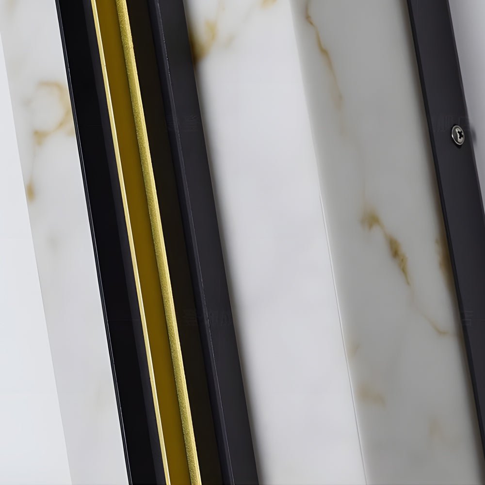 Modern LED Outdoor Wall Light with Marble Resin Shade