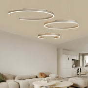 Modern C-Shape LED Pendant Light – 2/3-Light Circular Ceiling Lamp