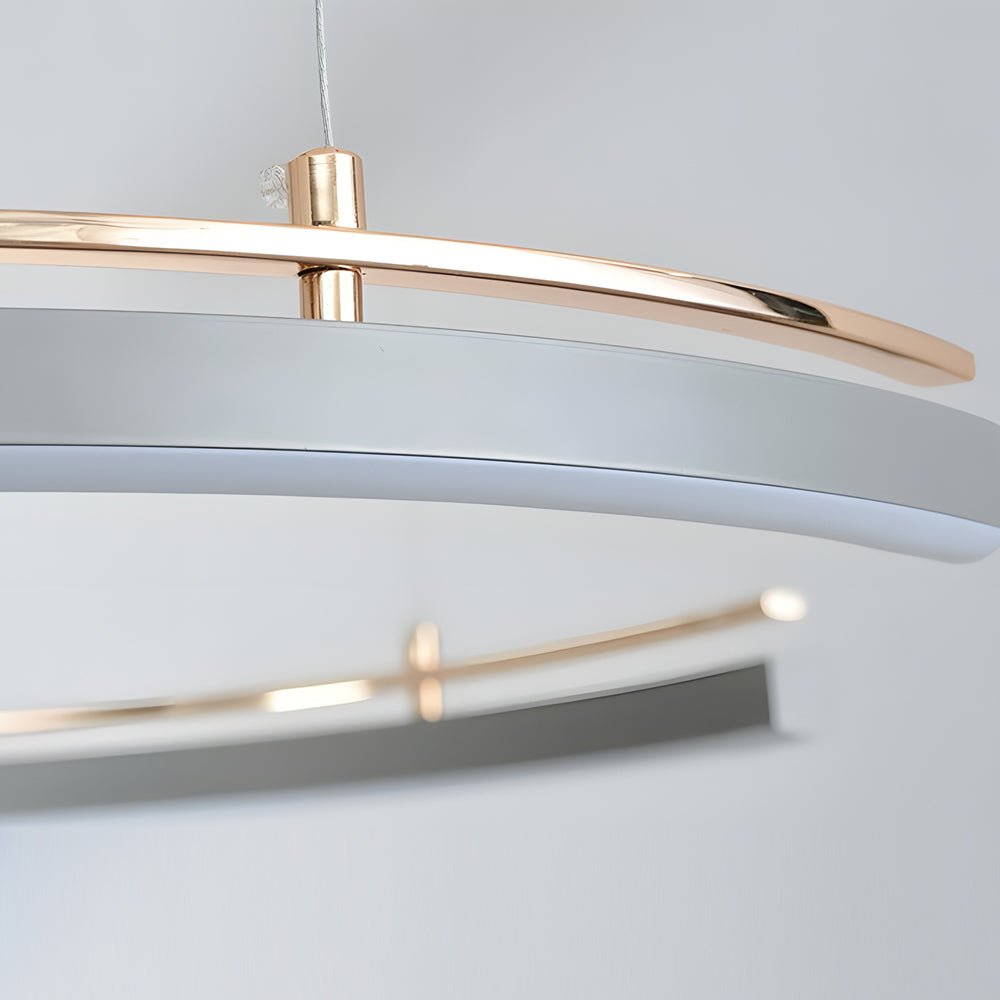 Modern C-Shape LED Pendant Light – 2/3-Light Circular Ceiling Lamp