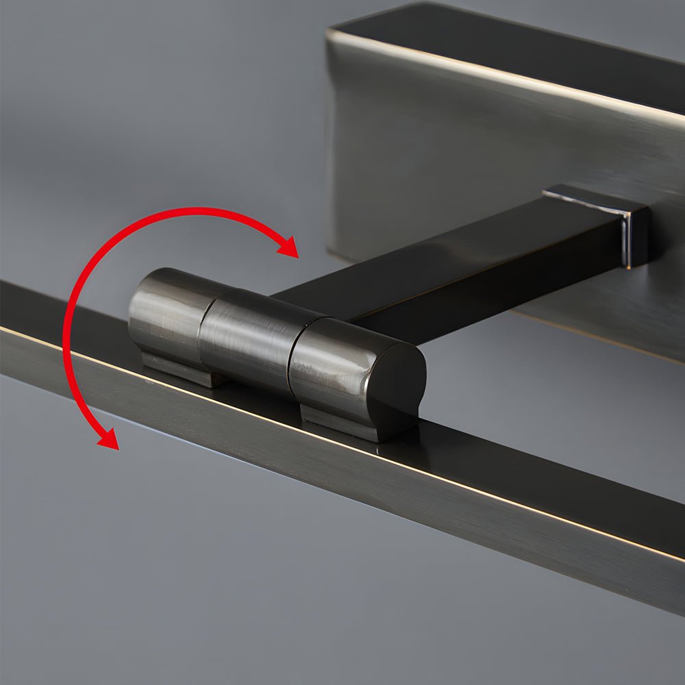 Modern Adjustable LED Bathroom Vanity Light with Copper Finish