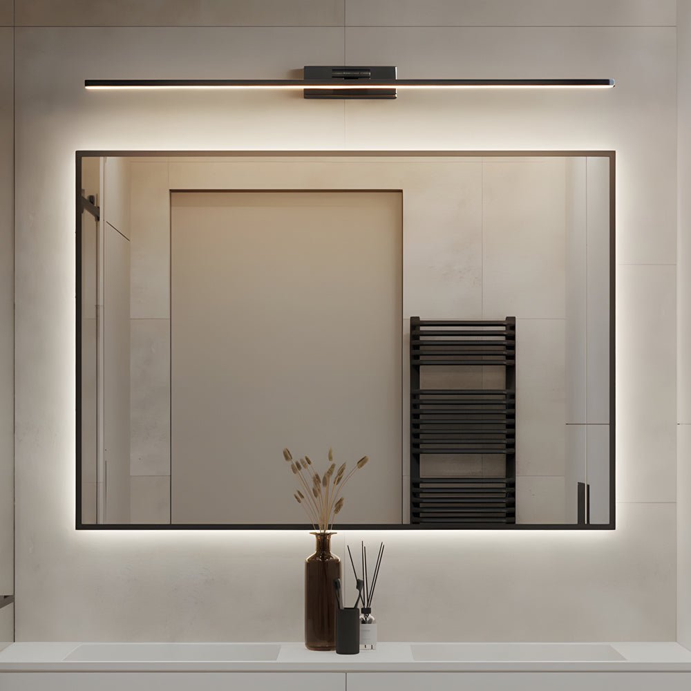 Modern Adjustable LED Bathroom Vanity Light with Copper Finish