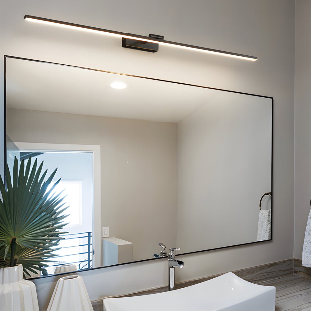 Modern Adjustable LED Bathroom Vanity Light with Copper Finish