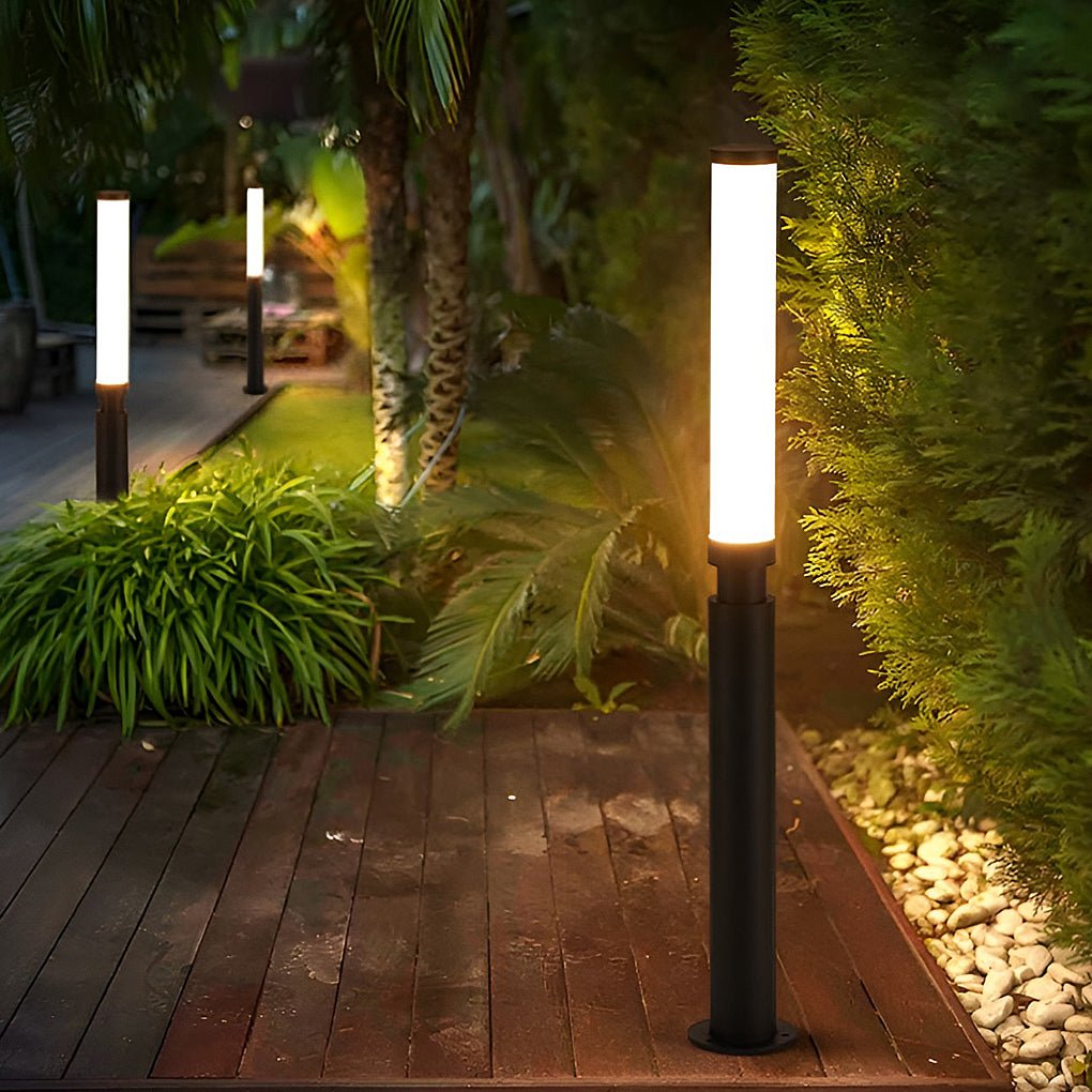 Modern LED Bollard Light Waterproof Aluminum Pathway Garden Light