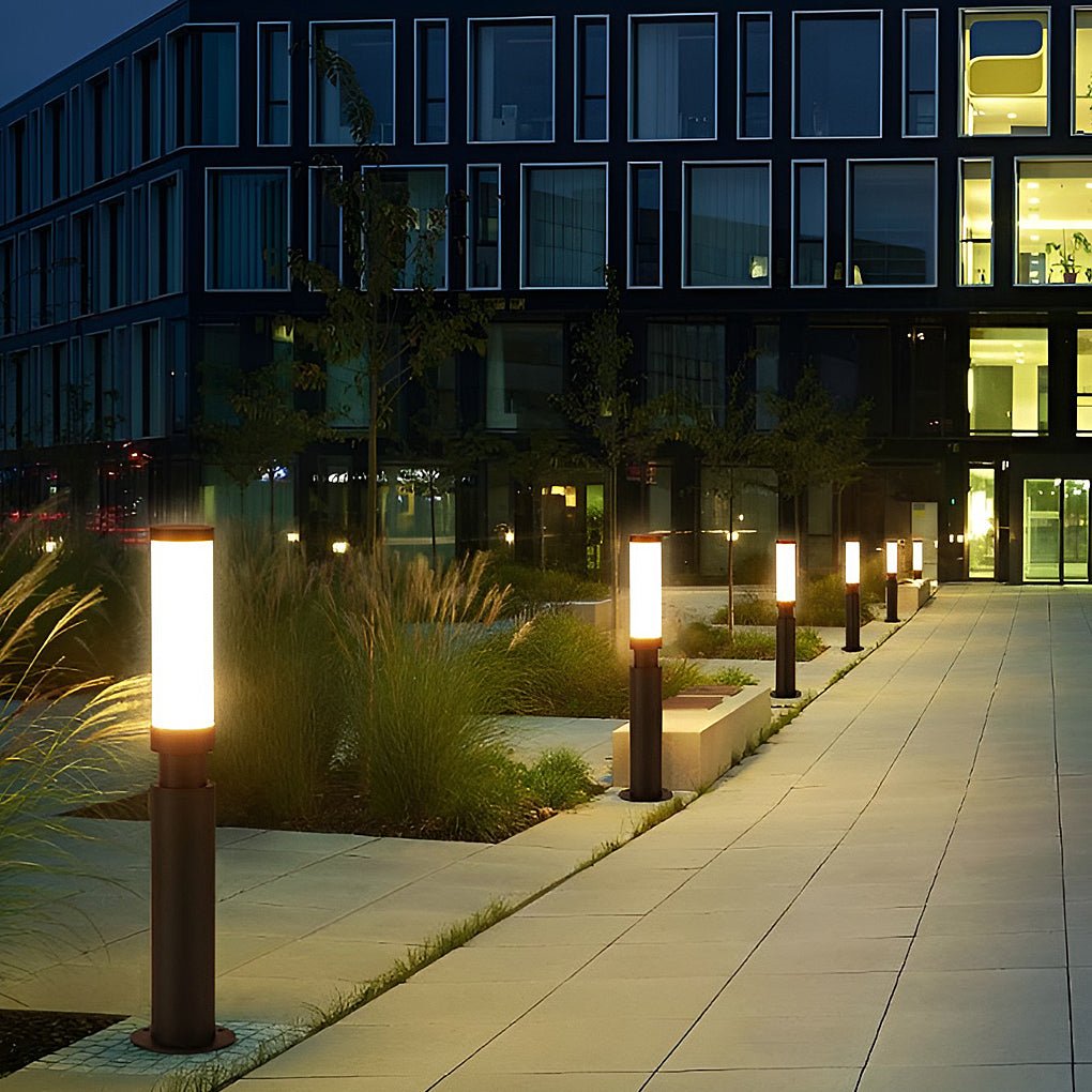 Modern LED Bollard Light Waterproof Aluminum Pathway Garden Light