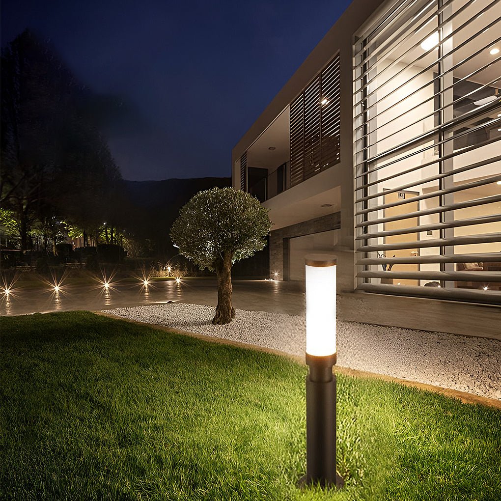 Modern LED Bollard Light Waterproof Aluminum Pathway Garden Light