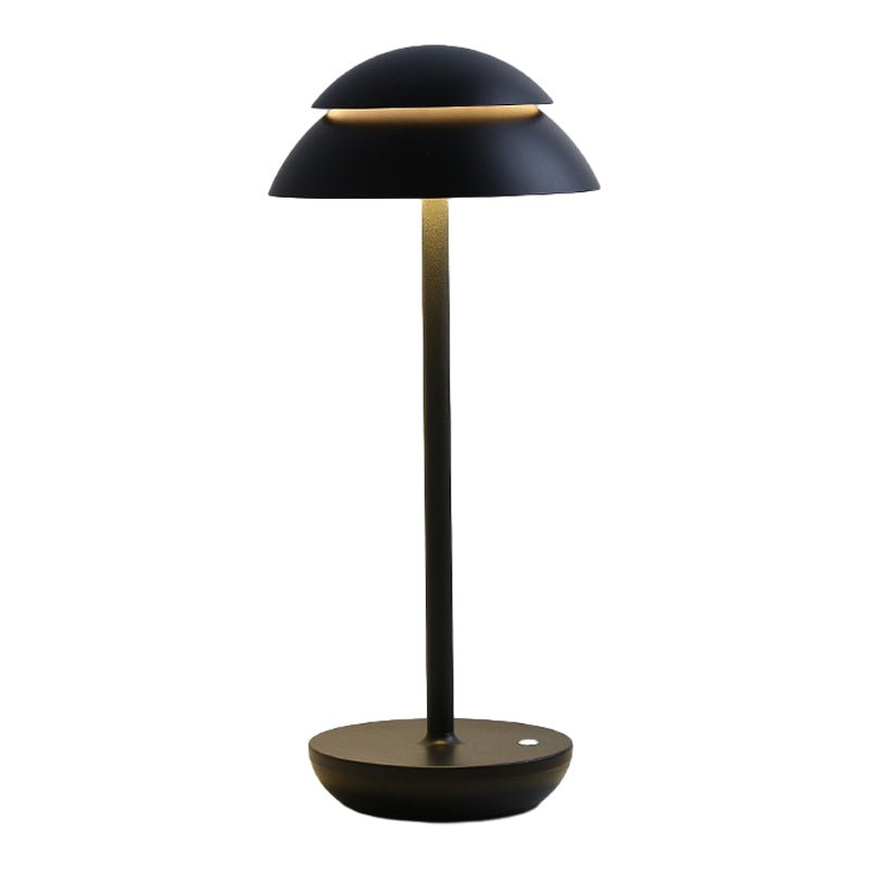 Modern Double Dome LED Table Lamp Touch Dimmable Rechargeable
