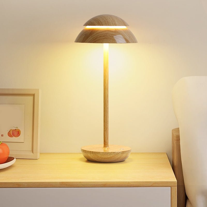 Modern Double Dome LED Table Lamp Touch Dimmable Rechargeable