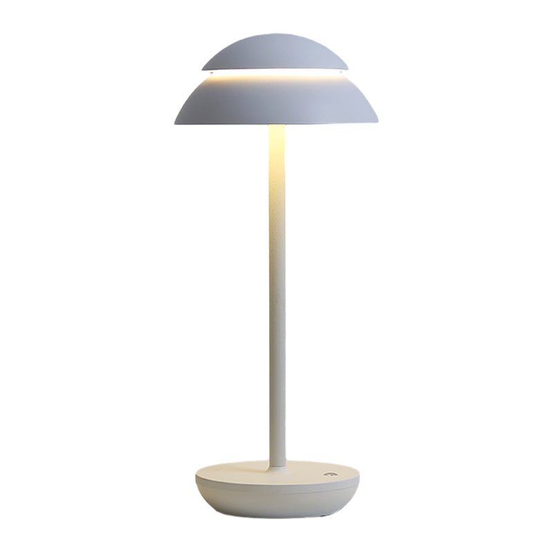 Modern Double Dome LED Table Lamp Touch Dimmable Rechargeable
