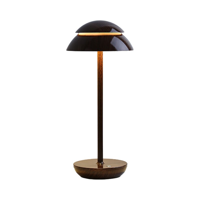 Modern Double Dome LED Table Lamp Touch Dimmable Rechargeable