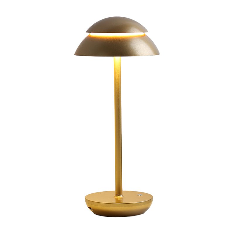 Modern Double Dome LED Table Lamp Touch Dimmable Rechargeable