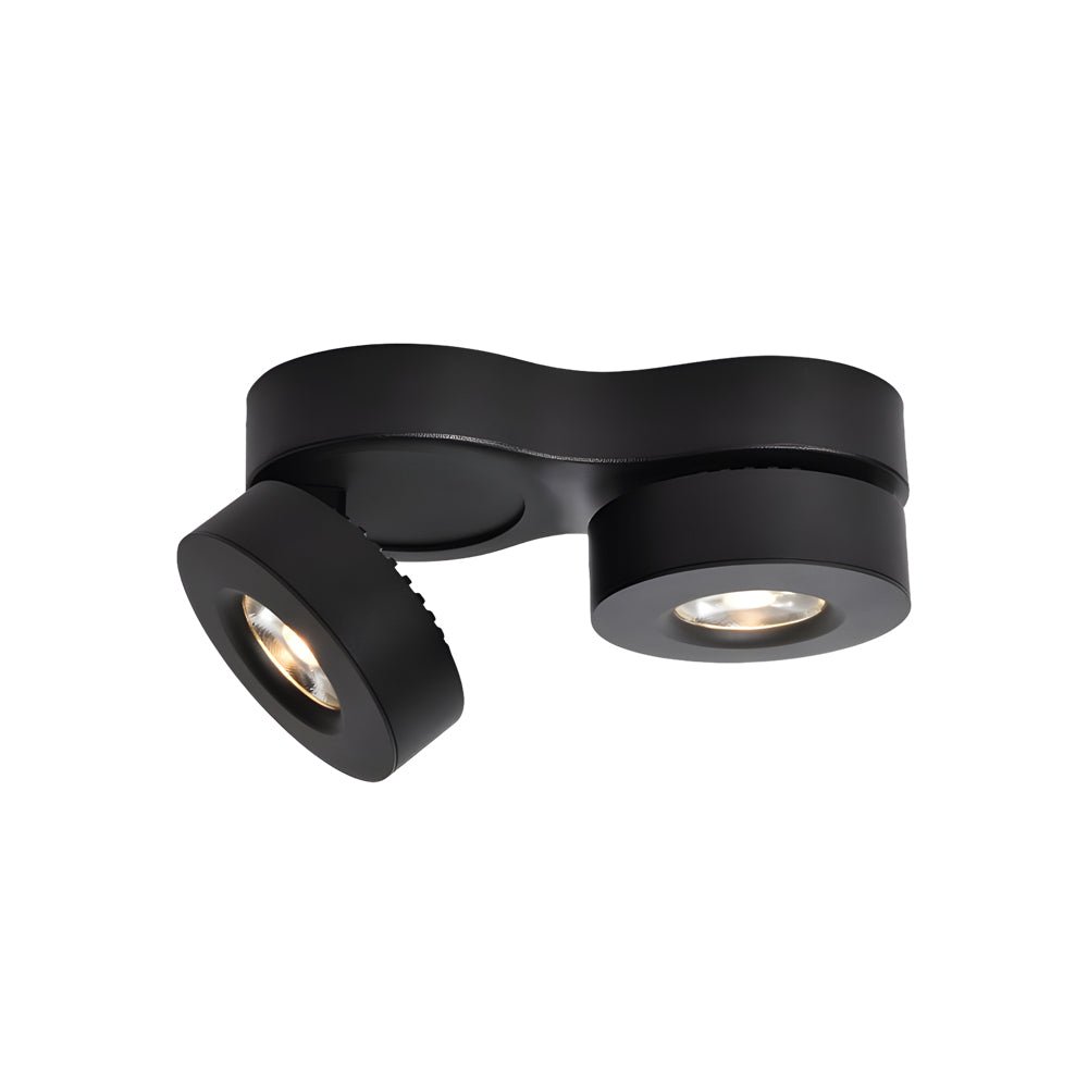 Modern Double Head Rotating Spotlight - Adjustable Metal Ceiling Light