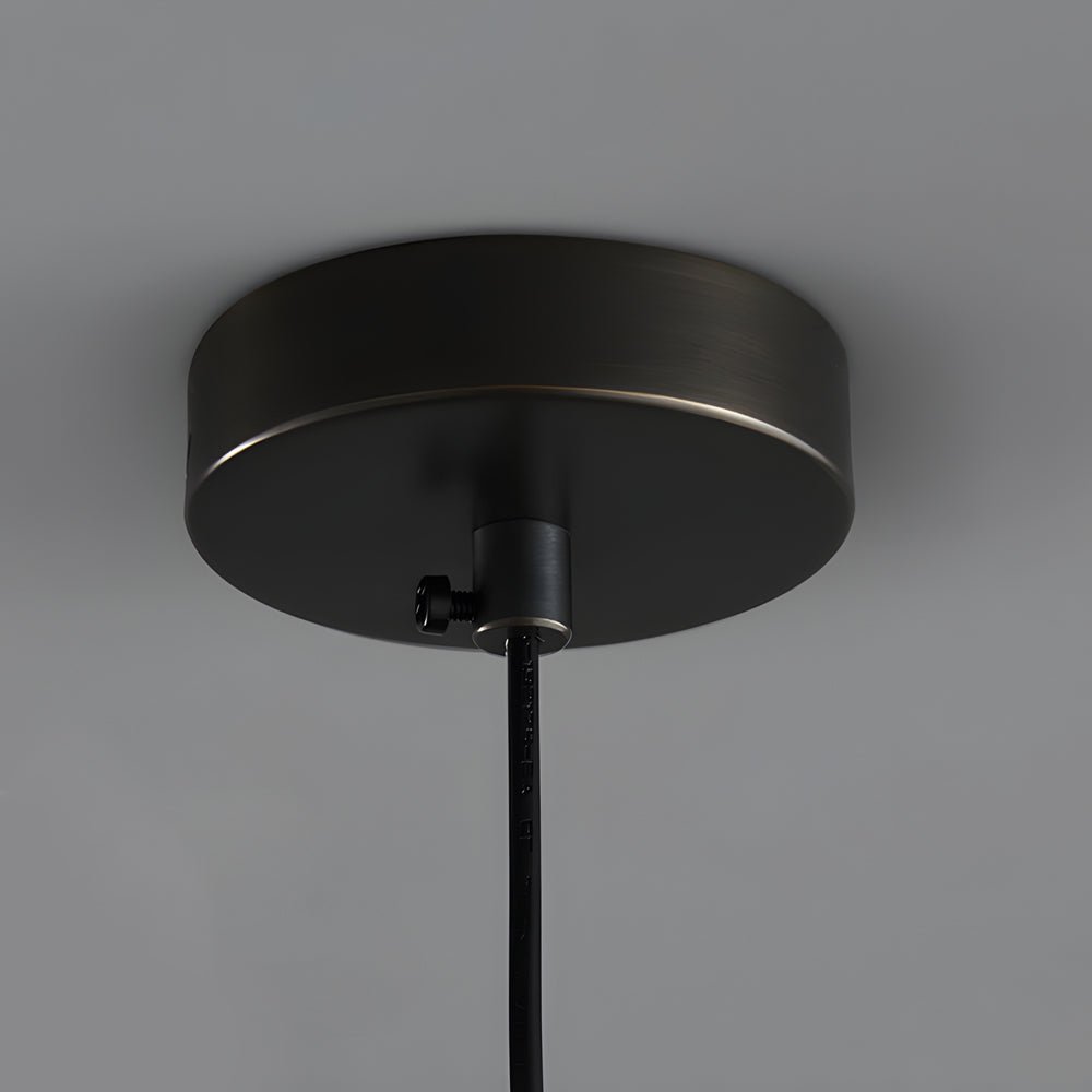 Spindle Pendant Light - Copper & Glass - Modern Minimalist