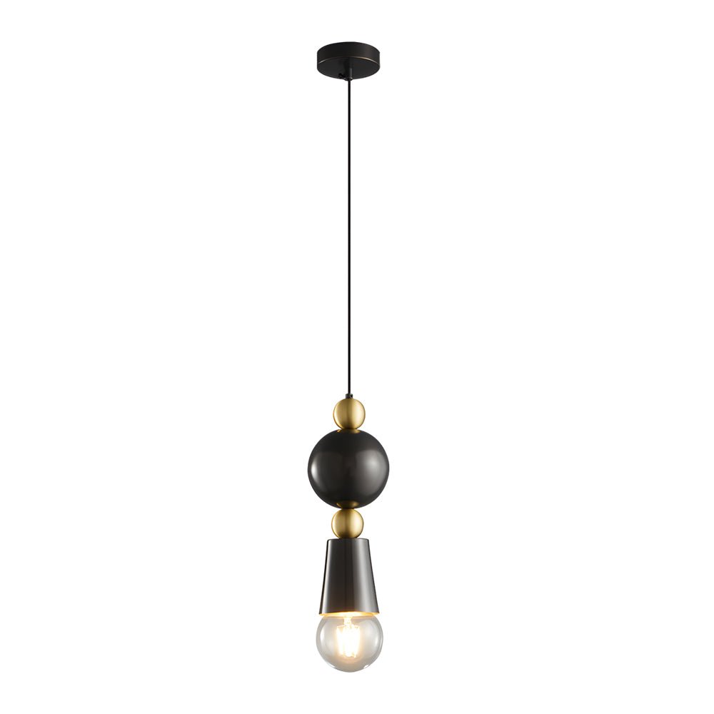 Spindle Pendant Light - Copper & Glass - Modern Minimalist