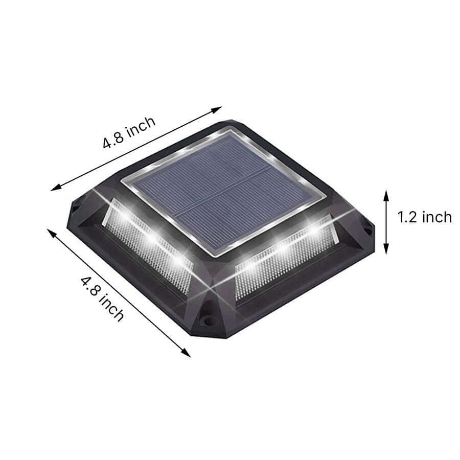 Heavy-Duty Solar Deck Lights Waterproof LED Path Lighting