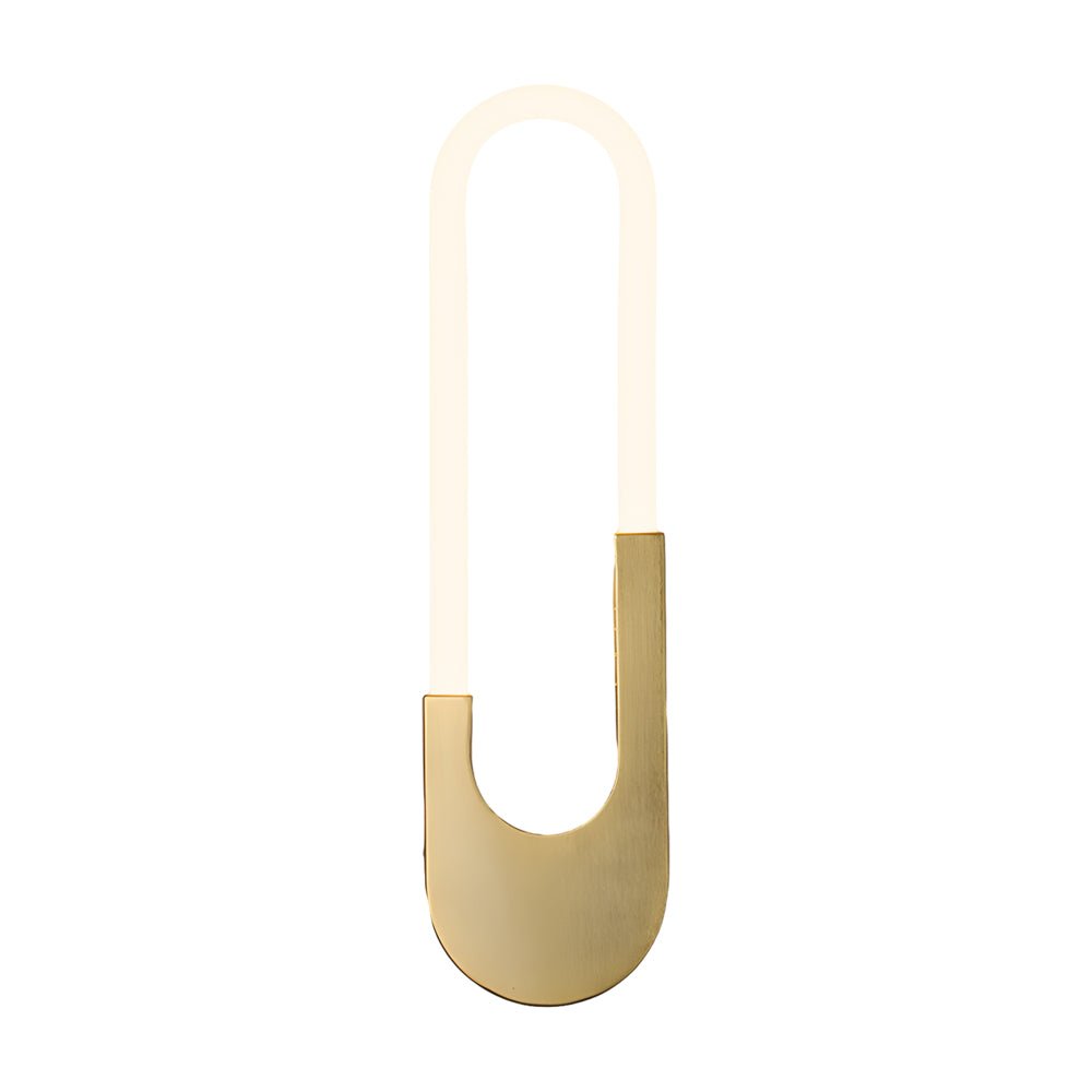 Modern Oval LED Wall Sconce - 16" H Iron & Acrylic