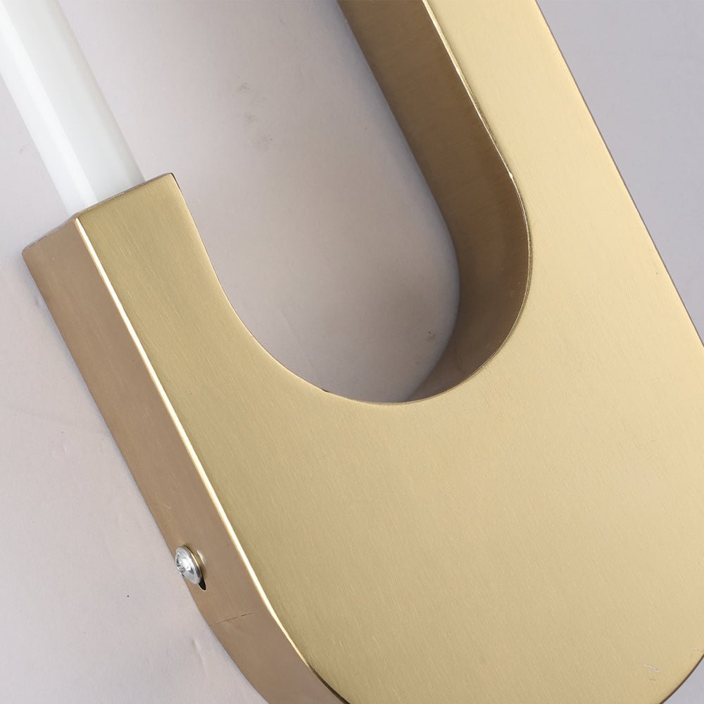 Modern Oval LED Wall Sconce - 16" H Iron & Acrylic