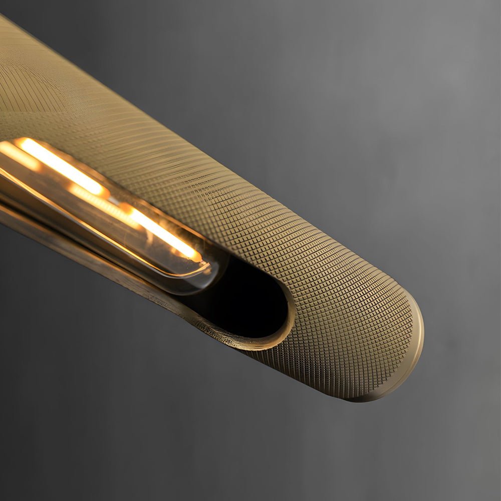 Modern Knurled Texture LED Vanity Light with Swiveling Head