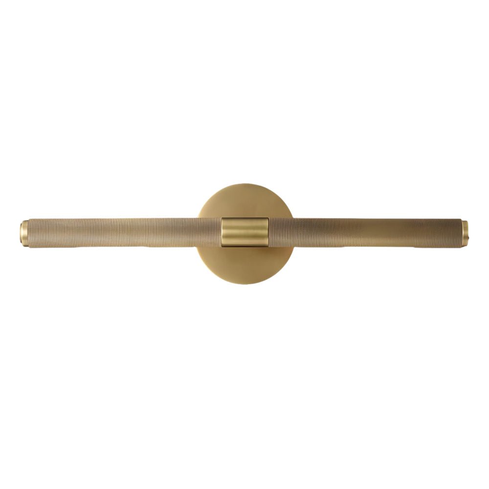 Modern Knurled Texture LED Vanity Light with Swiveling Head