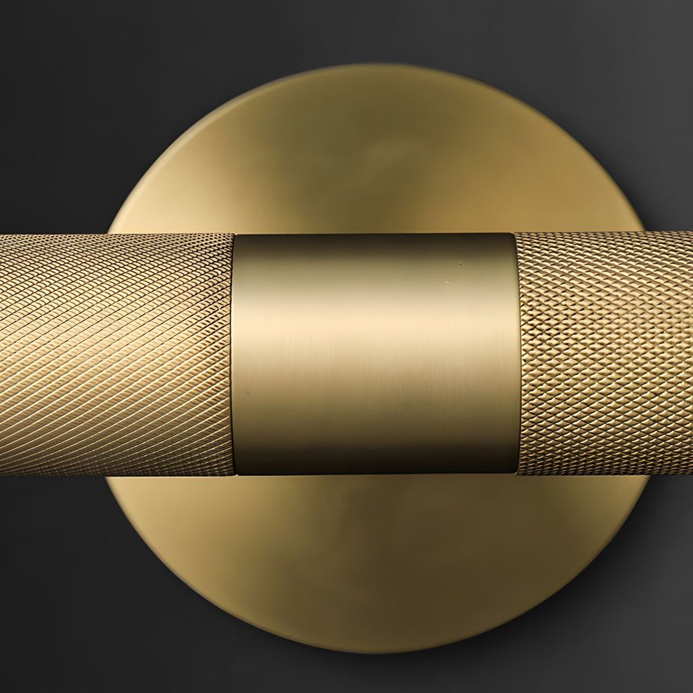 Modern Knurled Texture LED Vanity Light with Swiveling Head